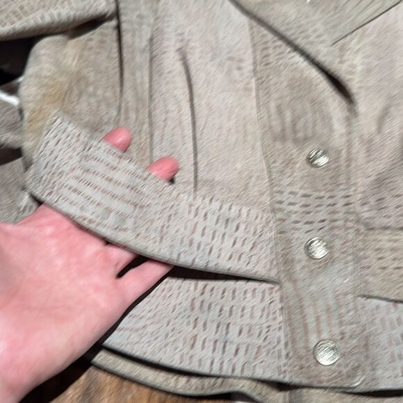 Vintage 80s G-III Padded Shoulder Motorcycle Leather Biker Jacket - Picture 7 of 15